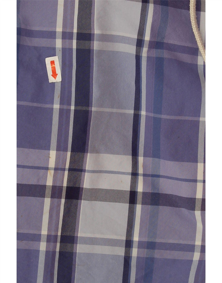 Pantaloni scurți de înot Polo Ralph Lauren pentru bărbați, poliester cu carouri albastre medii