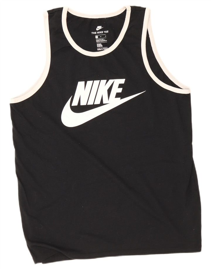 Vestă grafică cu croi atletic Nike pentru bărbați, poliester mediu negru