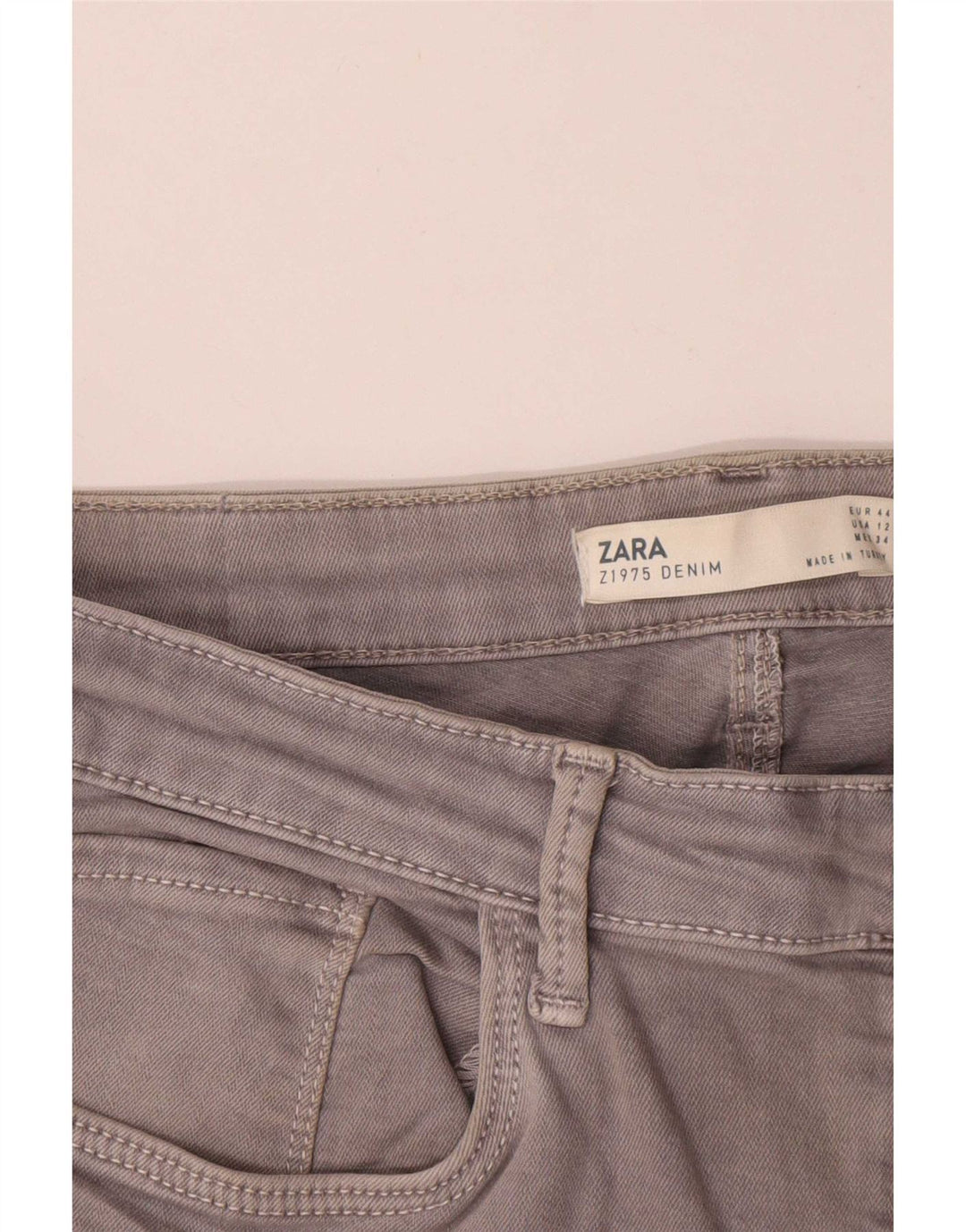 Blugi slim pentru femei Zara EU 44 XL W34 L27 gri