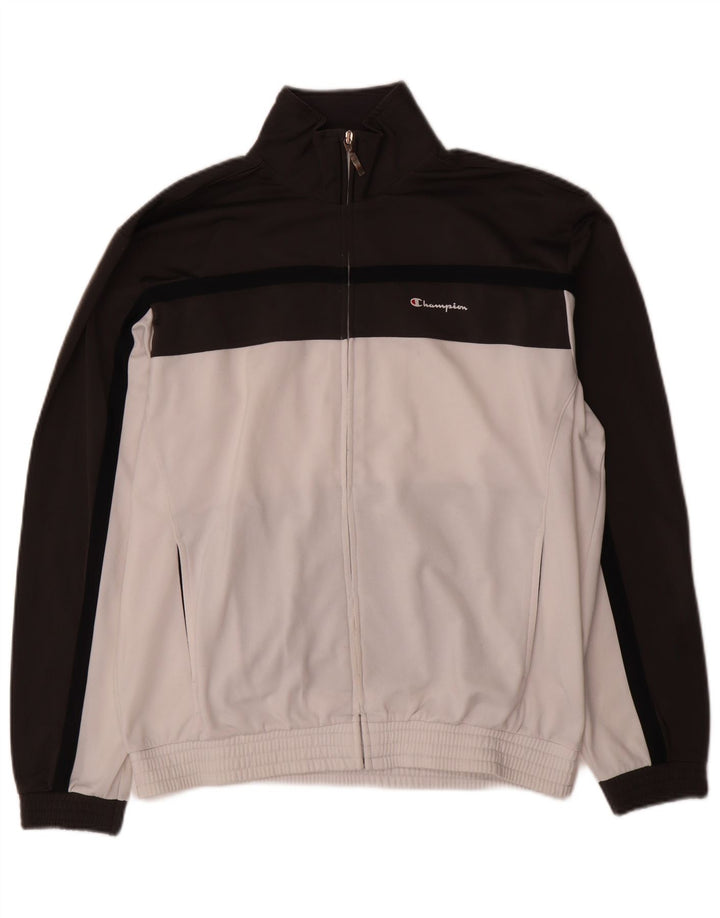 Jachetă pentru trening pentru bărbați Champion, mare, negru, poliester color bloc