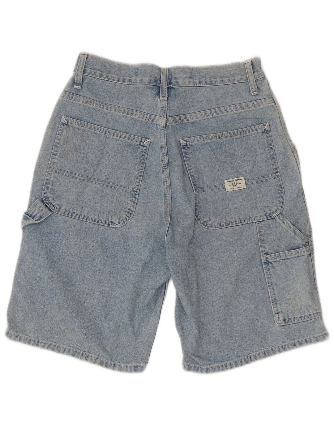 Pantaloni scurți GAP Carpenter Cargo Denim W28 Bumbac albastru mic