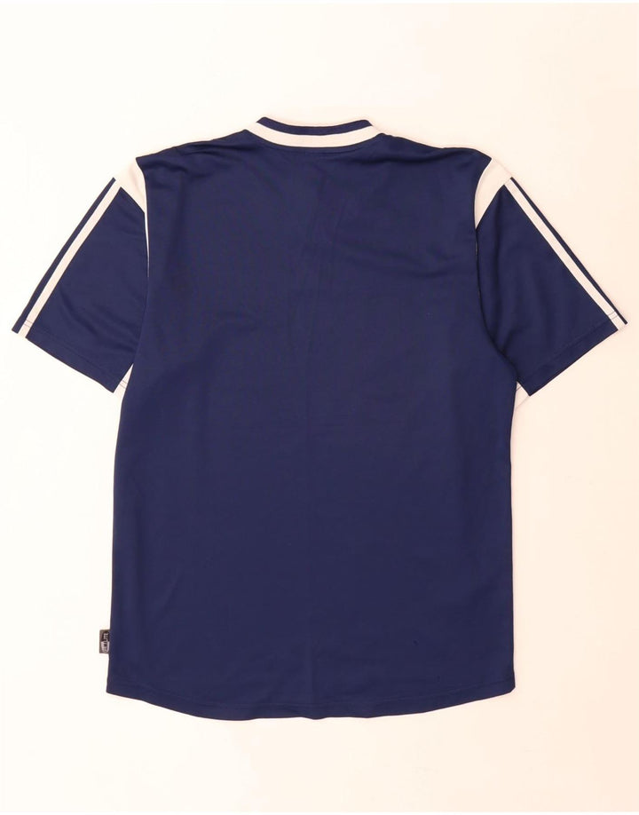 Tricou Adidas Climalite pentru bărbați Top mic, bleumarin, poliester color bloc