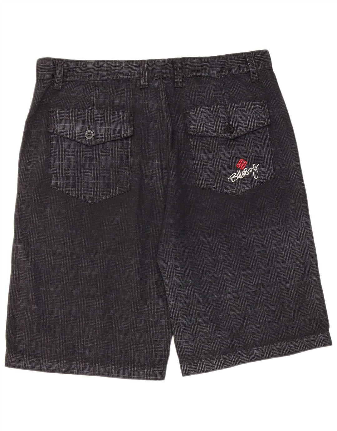 Pantaloni scurți chino pentru bărbați Billabong W40 XL, bumbac negru cu carouri