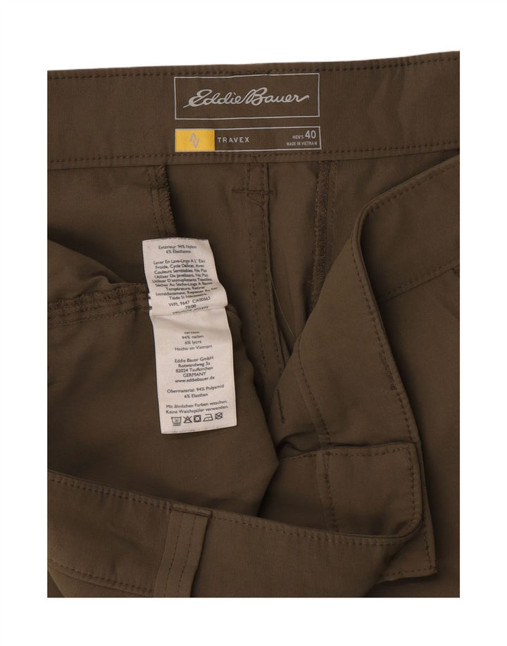 EDDIE BAUER Pantaloni scurți chino pentru bărbați W40 XL Kaki Nylon