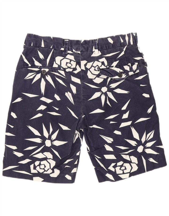Pantaloni scurți chino pentru bărbați French Connection W30, bumbac geometric albastru mediu