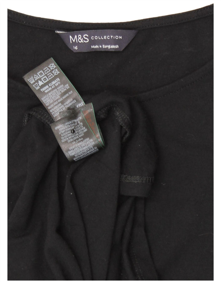 Rochie Maxi pentru femei Marks & Spencer UK 16 mare, neagră, viscoză