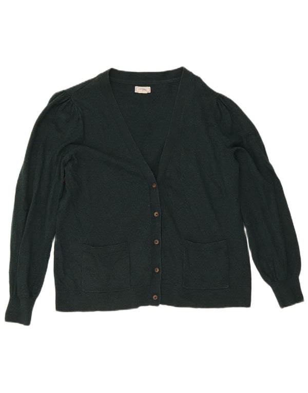 Pulover cardigan pentru femei Fat Face UK 18 XL bumbac verde
