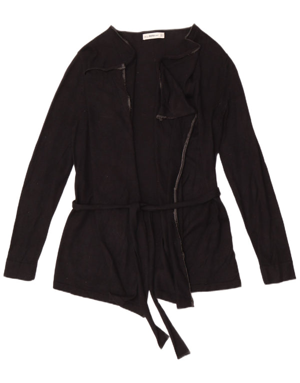 Pulover cardigan supradimensionat pentru femei Zara UK 14 Medium Black Viscose