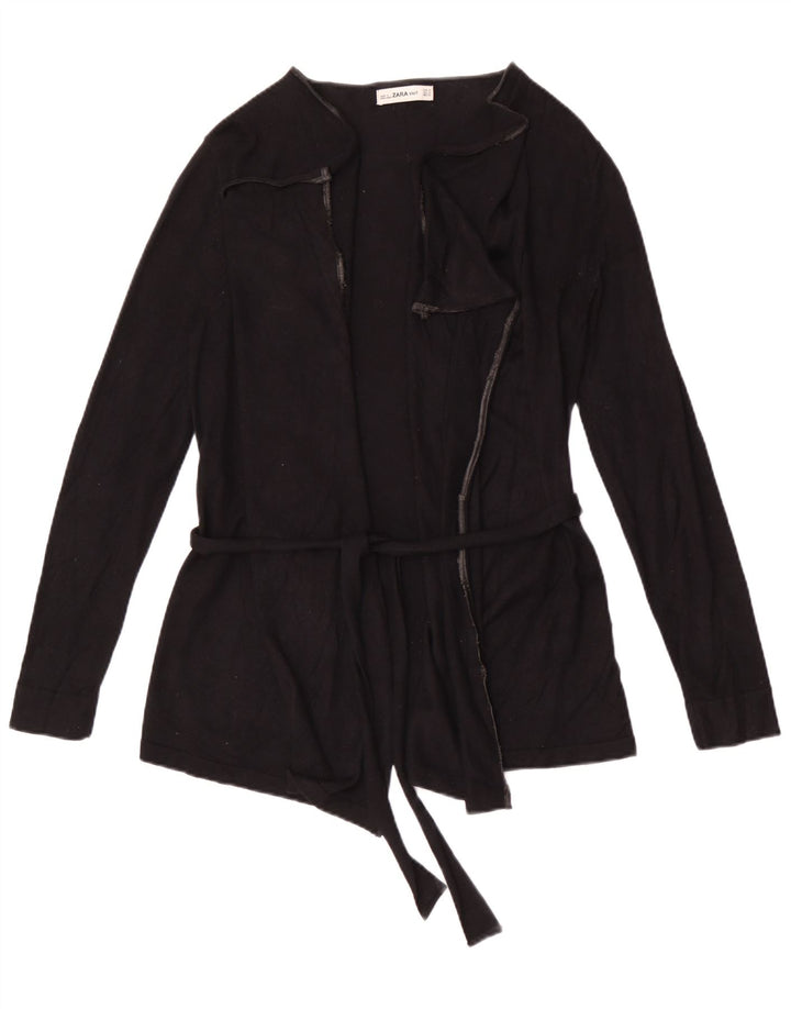Pulover cardigan supradimensionat pentru femei Zara UK 14 Medium Black Viscose