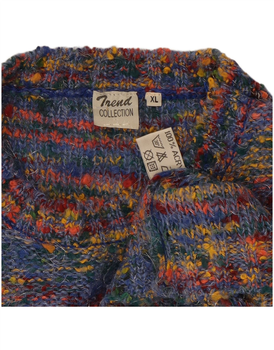 TREND Pulover cu decolteu scurt pentru femei UK 18 XL, multicolor, pete