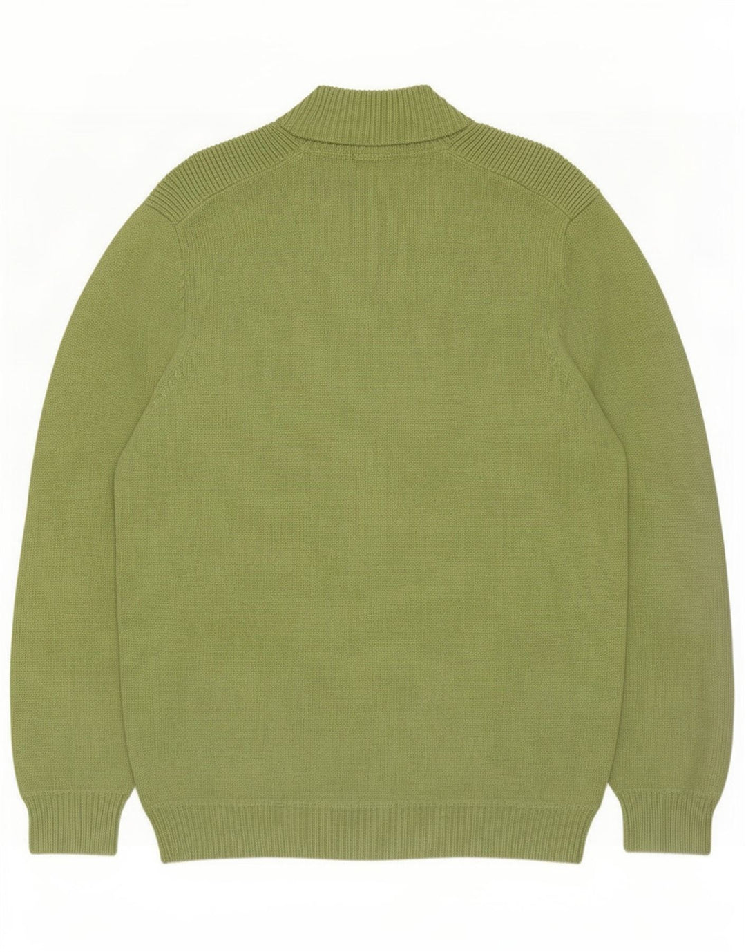 Pulover Massimo Dutti pentru bărbați, cu fermoar și gât, verde mare