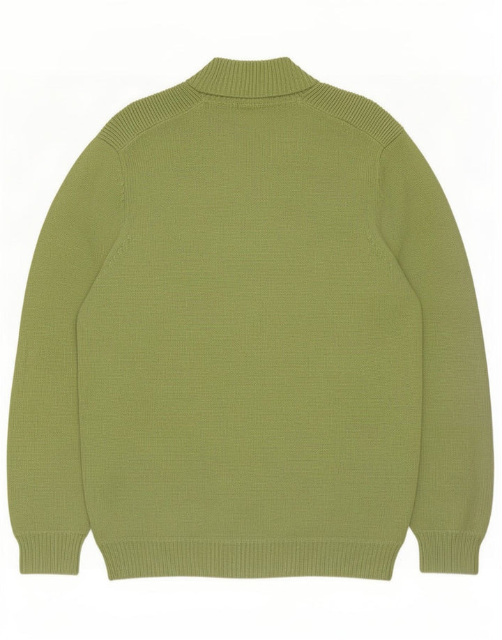 Pulover Massimo Dutti pentru bărbați, cu fermoar și gât, verde mare