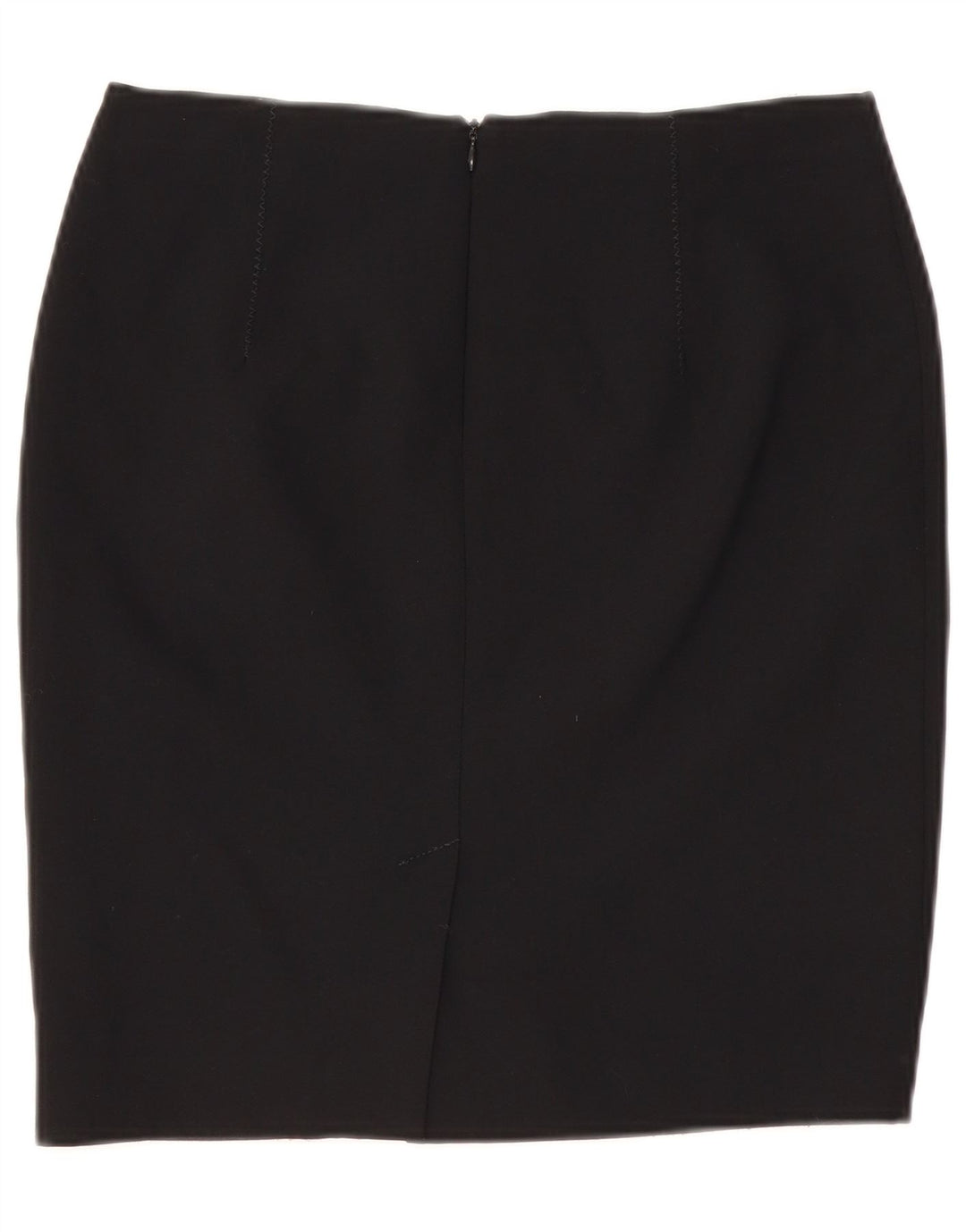 Fusta creion pentru femei VINTAGE UK 10 Small W29 Poliester negru