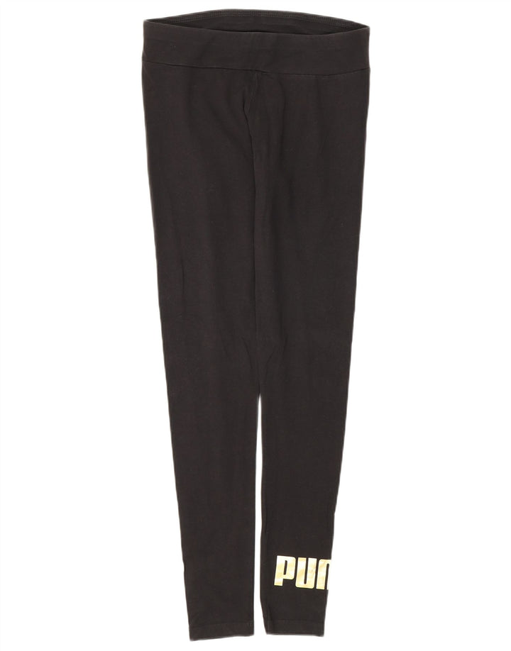 Leggings grafic Puma pentru femei UK 8 Small Black