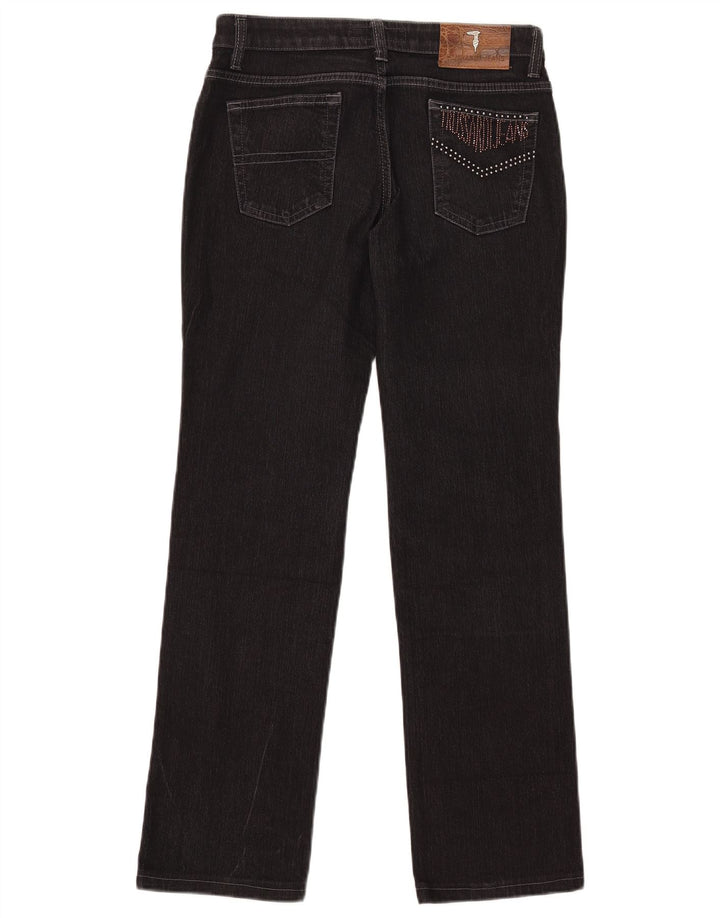 Blugi drepti pentru femei Trussardi W28 L29 bumbac negru
