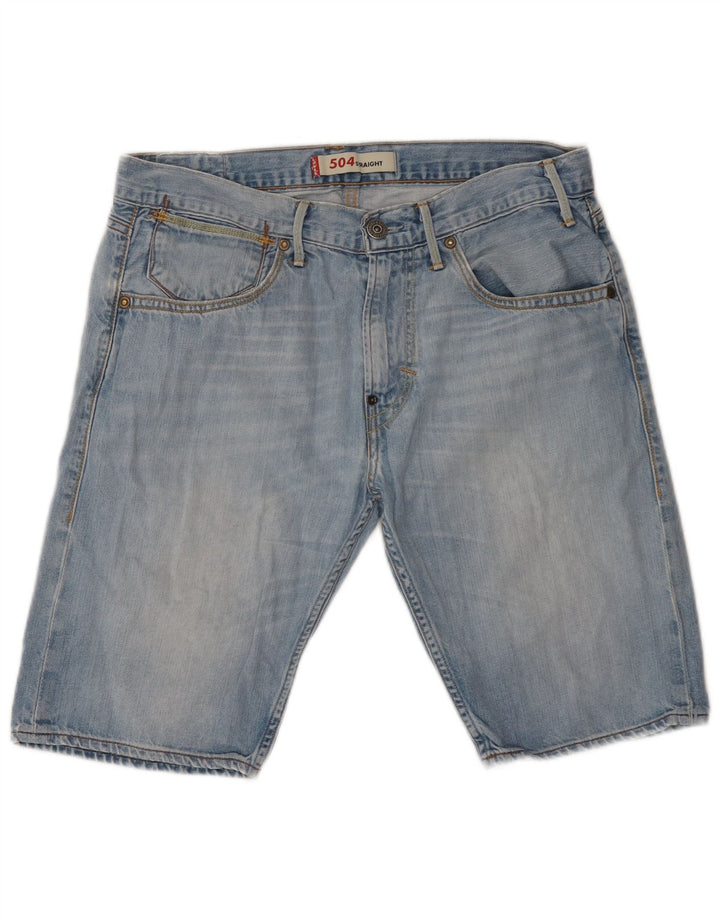 Pantaloni scurți Levi's 504 Denim W32 Medium Blue Bumbac
