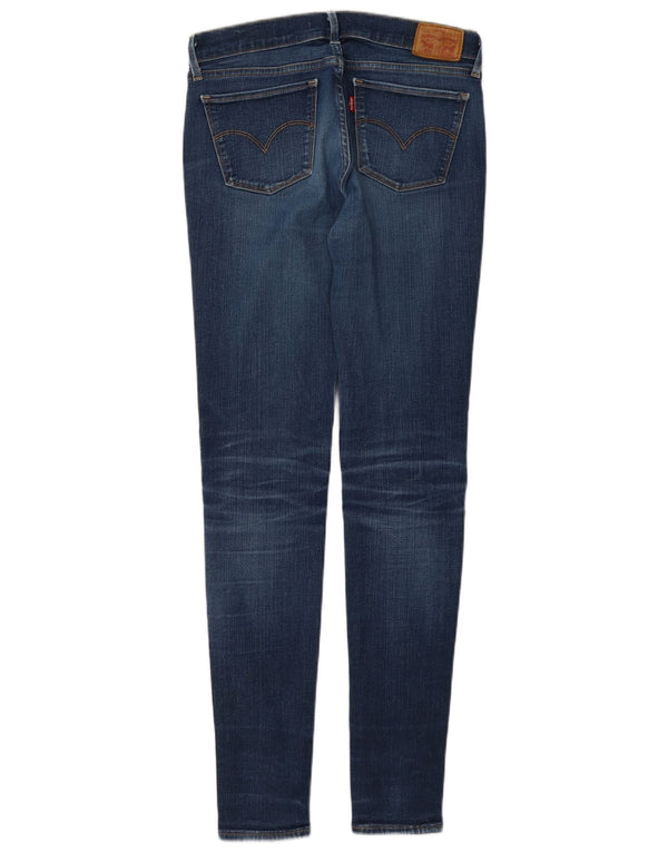 Levi's Womens 710 Super Skinny Jeans W28 L34 Blue Cotton