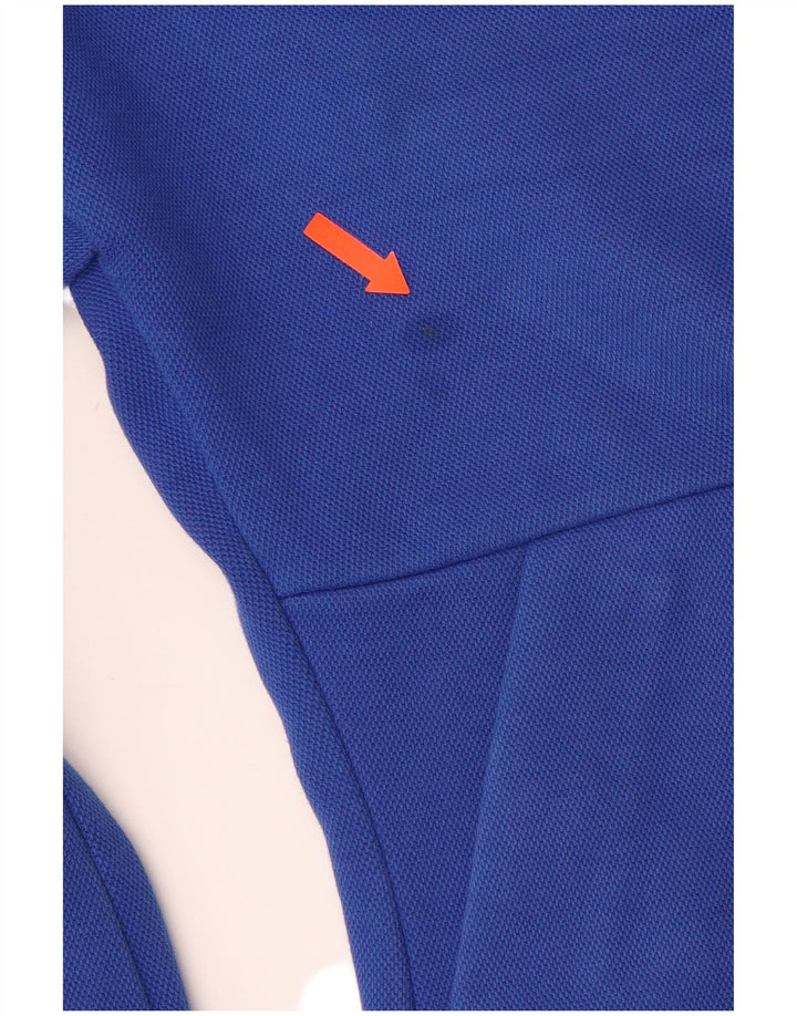 Pulover ADIDAS pentru damă, cu grafică, cu fermoar, bumbac albastru mediu UK 12/14