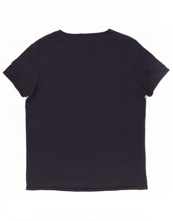 Tricou pentru bărbați Scotch & Soda Top mare din bumbac bleumarin