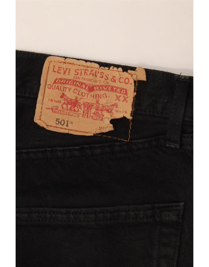 Blugi drepti pentru bărbați LEVI'S 501 W32 L31 negri