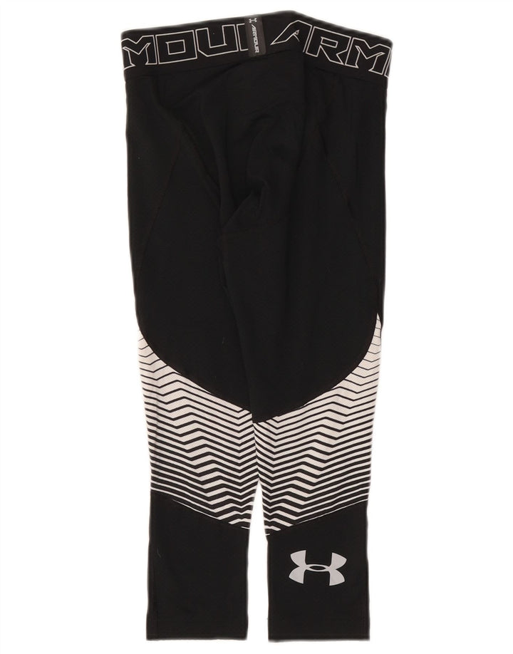 Leggings Capri Under Armour pentru femei UK 10 Small Black Geometric