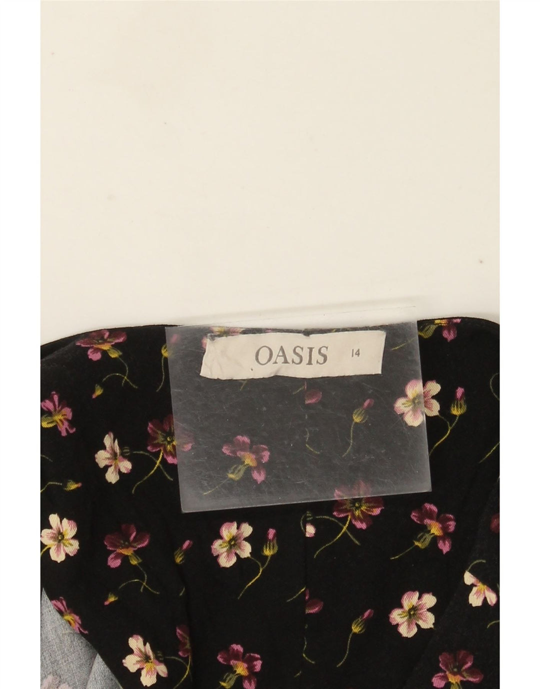 Salopetă Oasis pentru femei cu mânecă scurtă UK 14 Medium Black Floral
