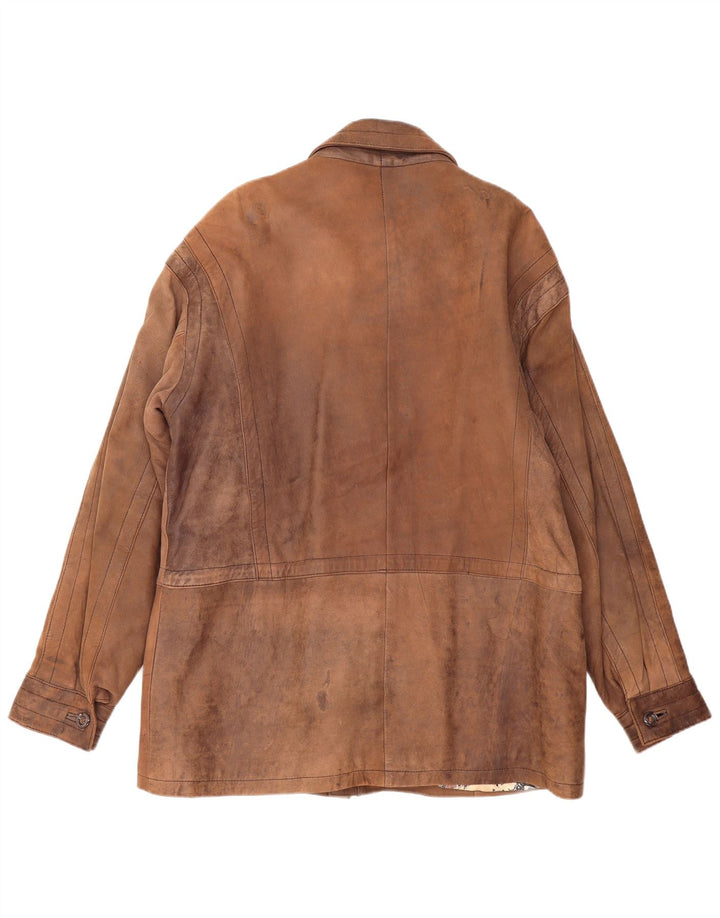 PIERCE ARROW Palton din piele pentru bărbați EU 54 2XL maro