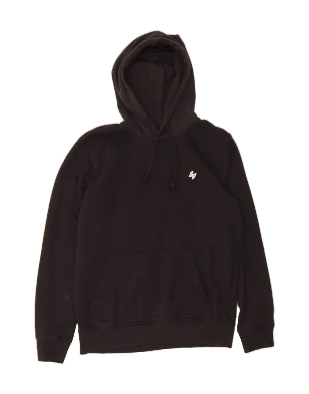 JACK & JONES Mens Hoodie Jumper Medium Black Cotton Vintage Jack & Jones and Second-Hand Jack & Jones from Messina Hembry 
