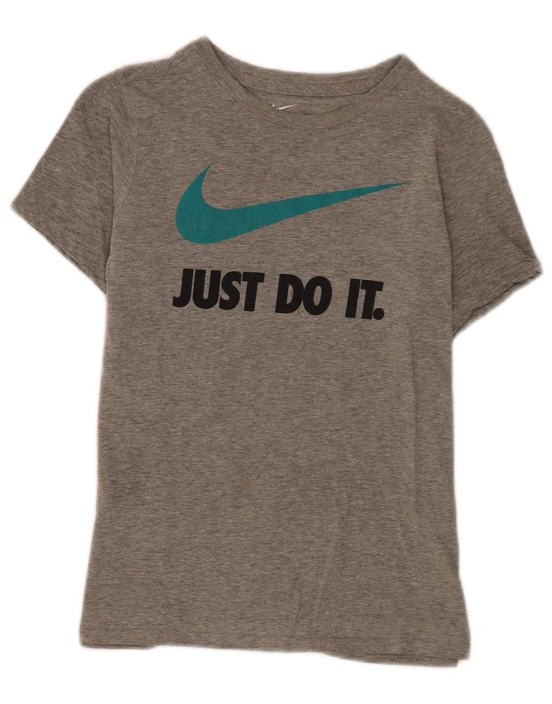 Tricou grafic Nike pentru băieți Athletic Fit Top 9-10 ani, mediu gri, cu pete