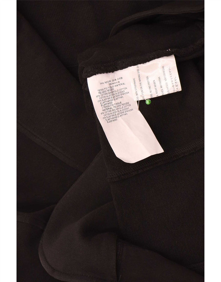 Jachetă vintage pentru femei cu 2 nasturi, bumbac negru mediu UK 12