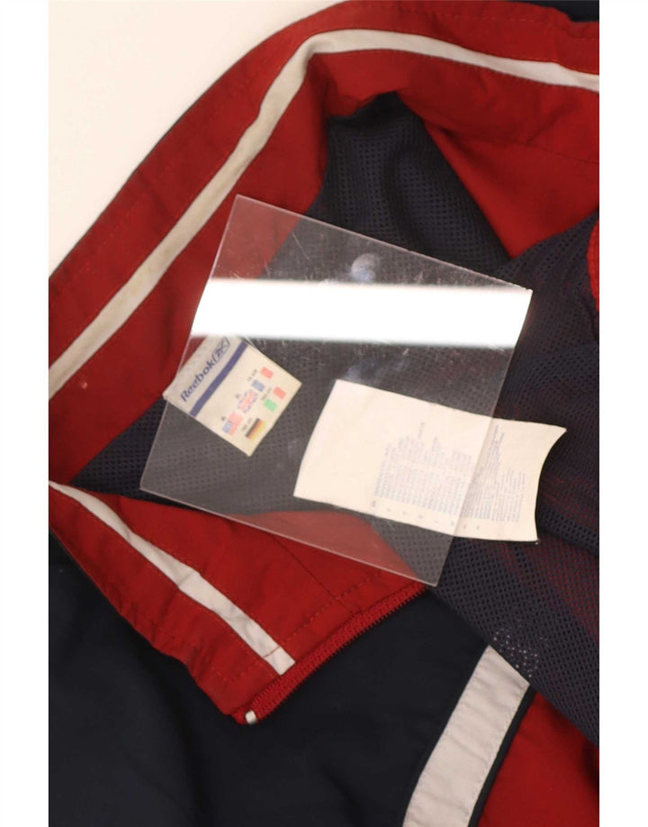 Jachetă de trening Reebok pentru băieți 13-14 ani XL poliester color bloc roșu