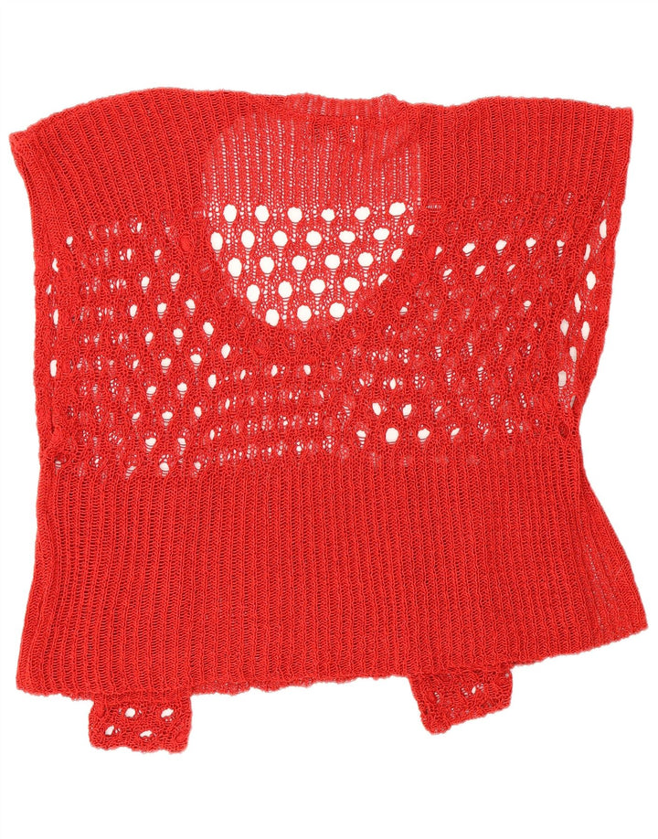 Crop top oversize vintage pentru femei UK 2 2XS Red