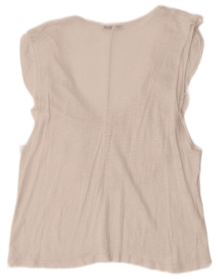 Bluză fără mâneci pentru femei Zara UK 12 Medium White Flecked
