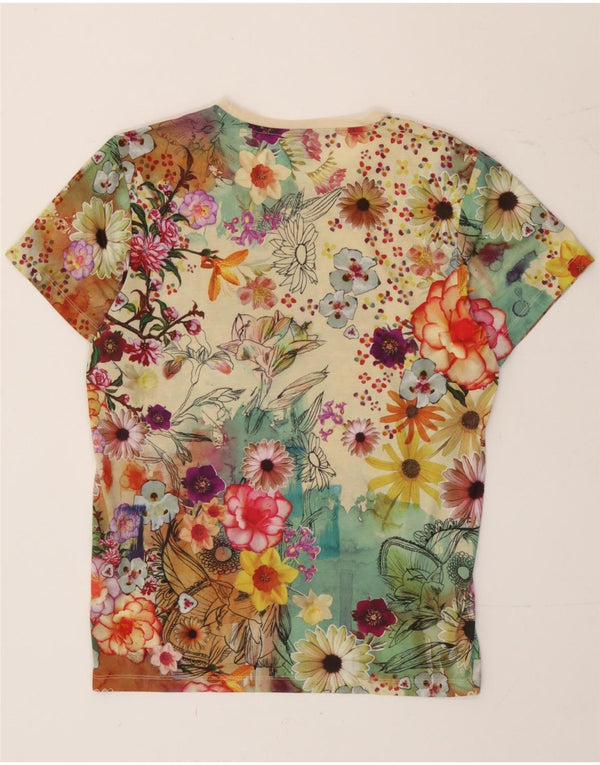 Tricou grafic Adidas pentru femei Top UK 10 Small Multicolor Floral