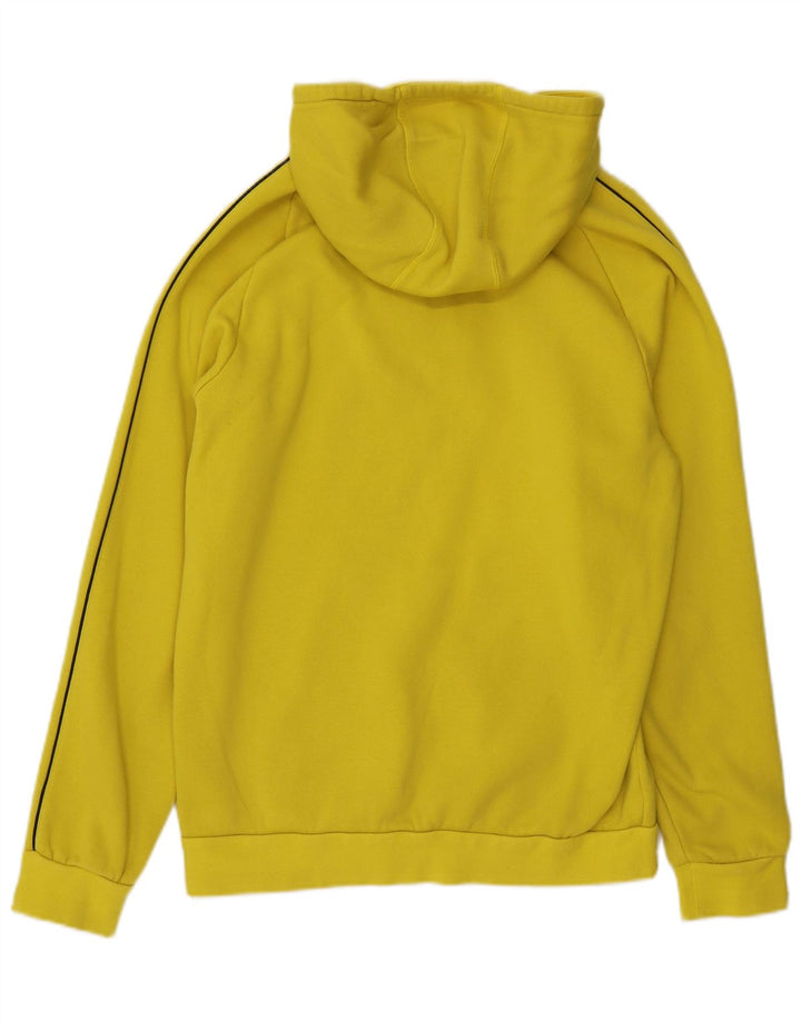 ADIDAS Mens Hoodie Jumper Medium Yellow Cotton