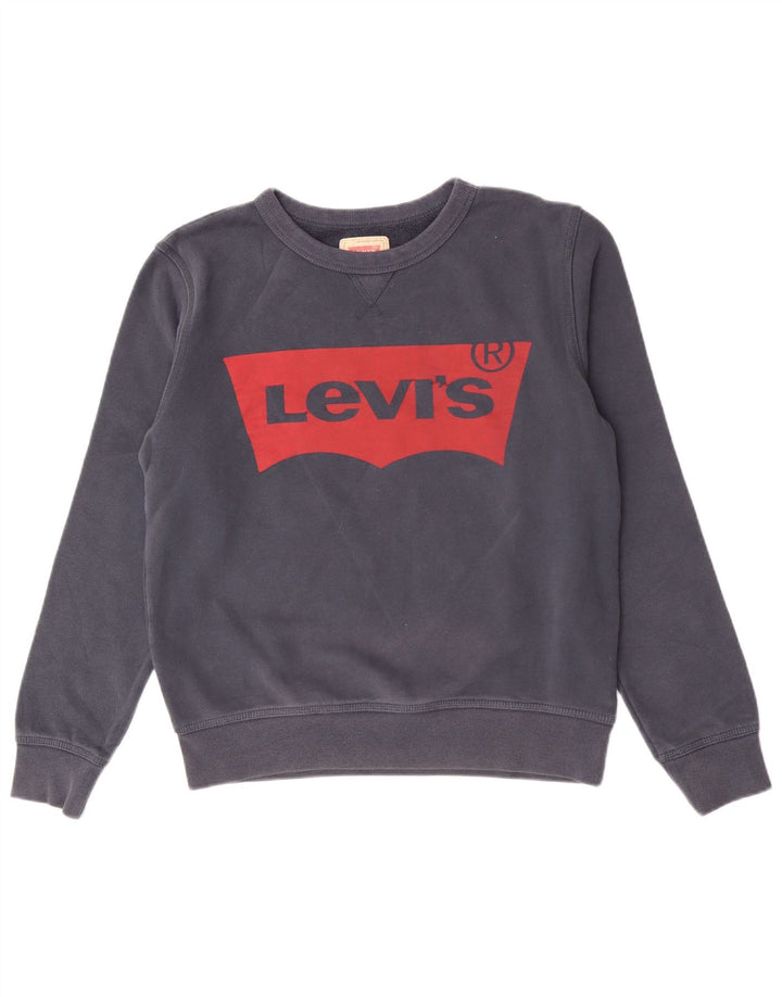 Pulover pentru băieți Levi's Graphic Regular Fit, 13-14 ani, bleumarin
