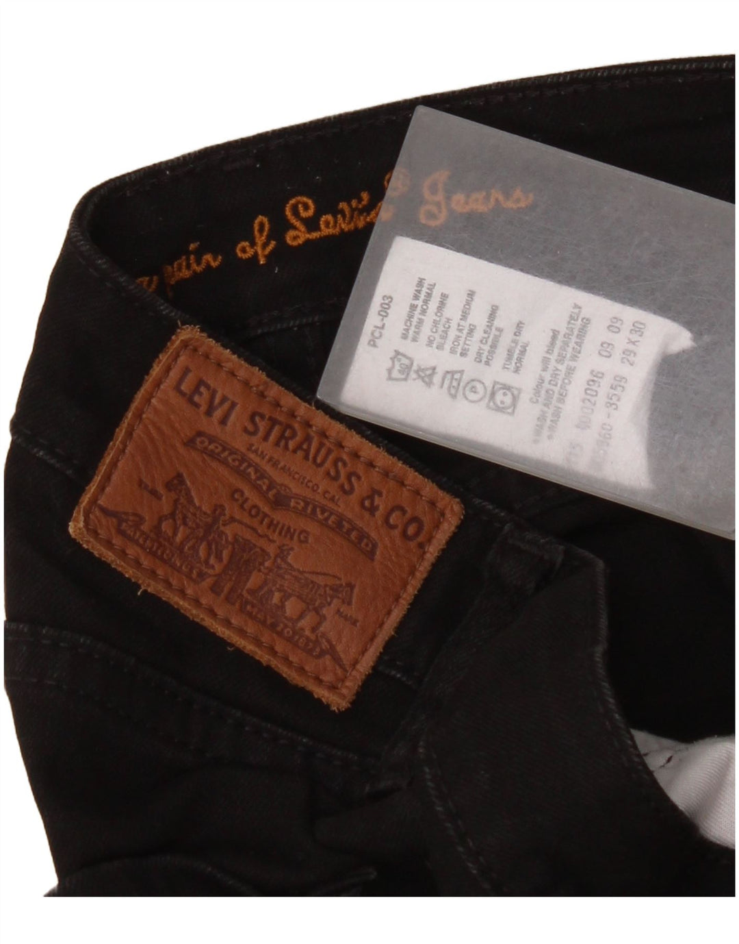 Blugi slim pentru femei Levi's W29 L30 negri