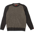 LEVI'S Pulover pentru bărbați cu decolteu rotund, mare, gri, lână de miel color bloc