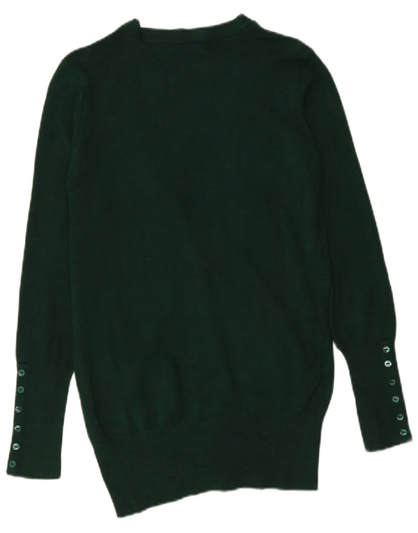 Zara Womens Cardigan Sweater UK 14 Medium Green