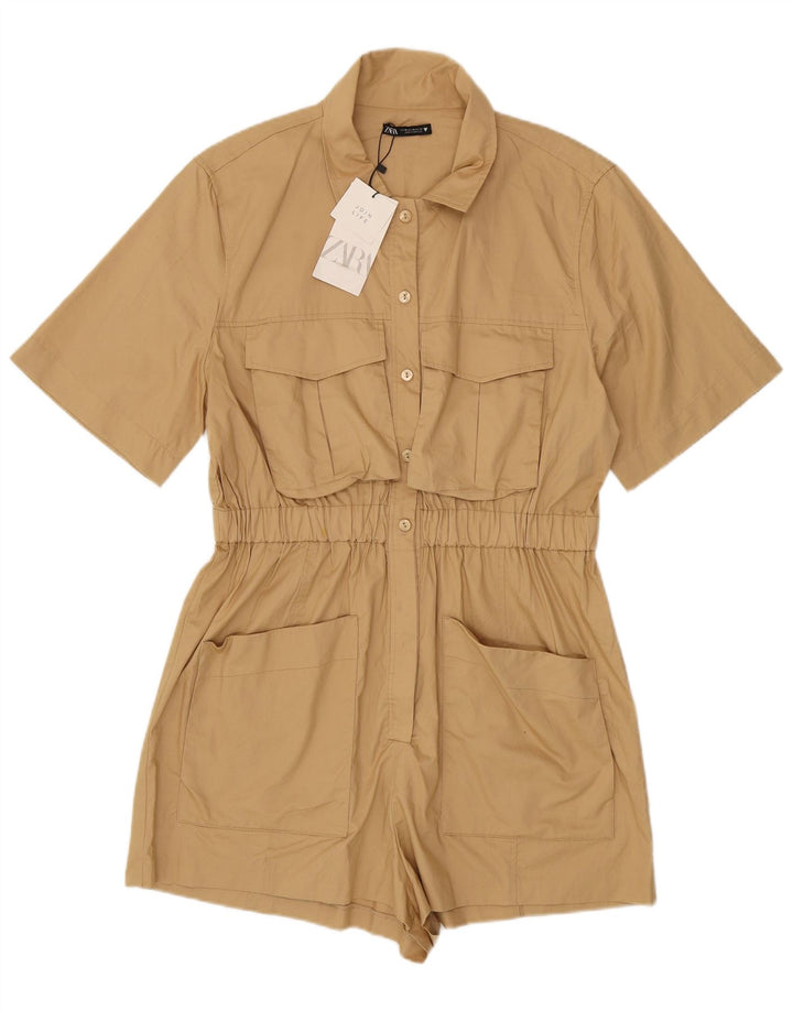 Costum pentru femei Zara UK 20 2XL Bej Bumbac
