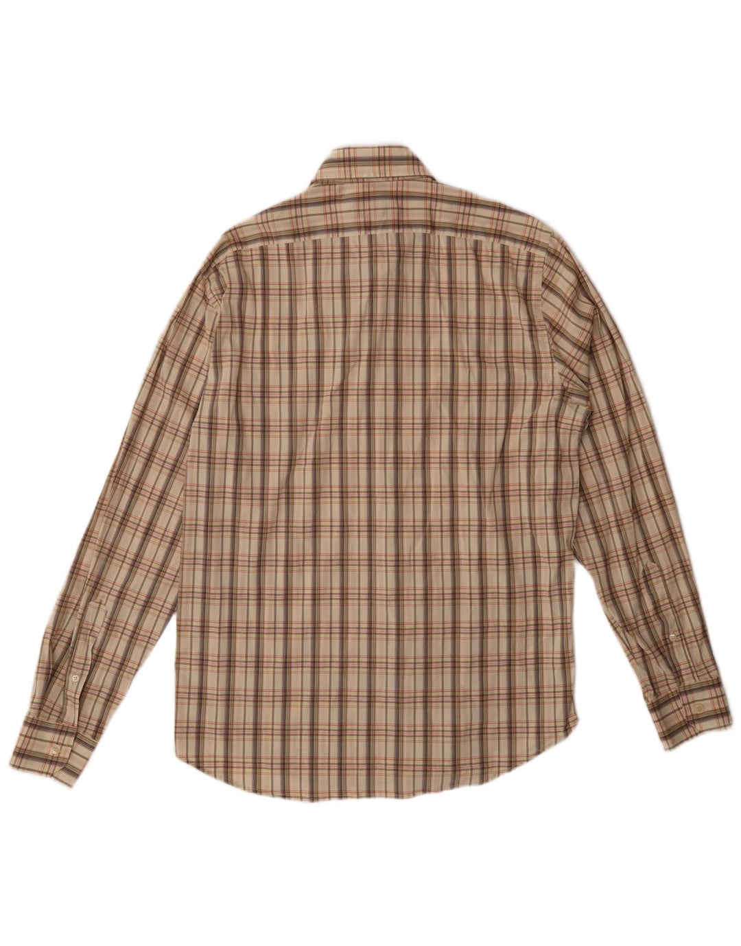 Cămașă pentru bărbați Trussardi în carouri, mare, bej, din bumbac
