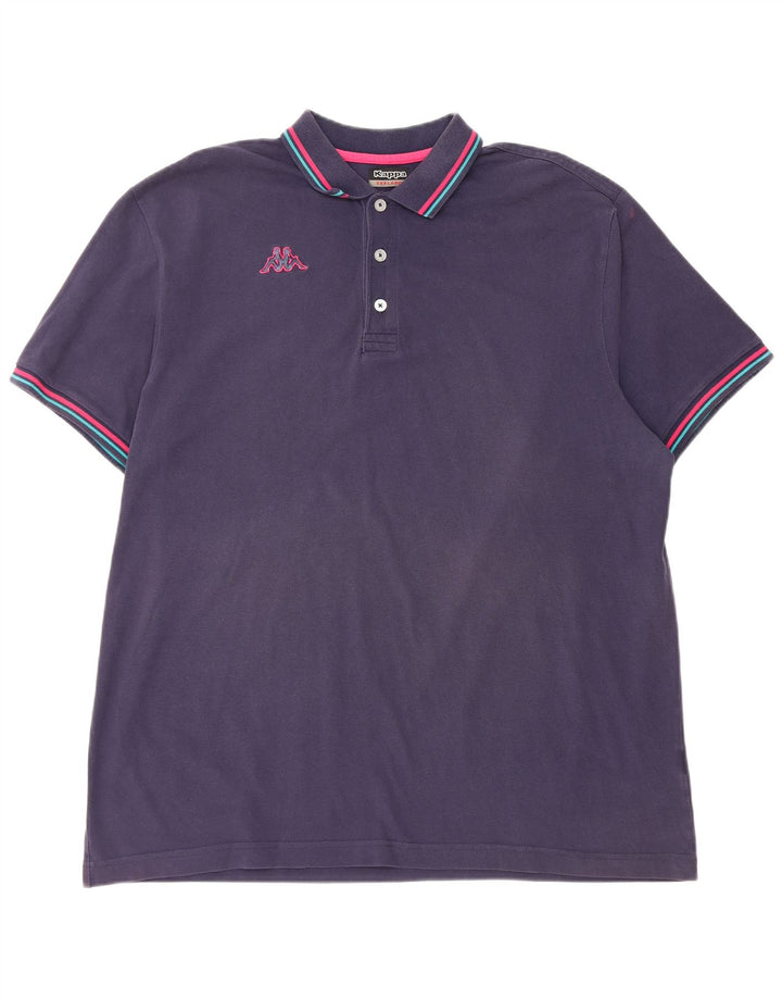 Cămașă polo pentru bărbați Kappa 3XL bleumarin