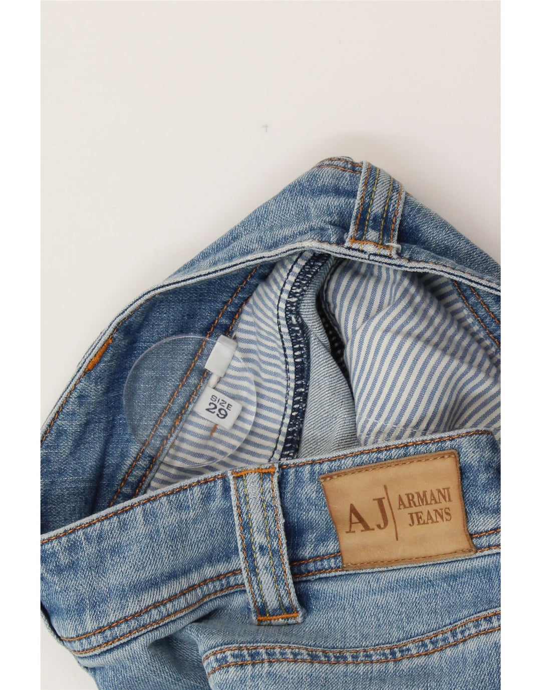 Blugi Drepți Femei ARMANI W29 L30 Albastru