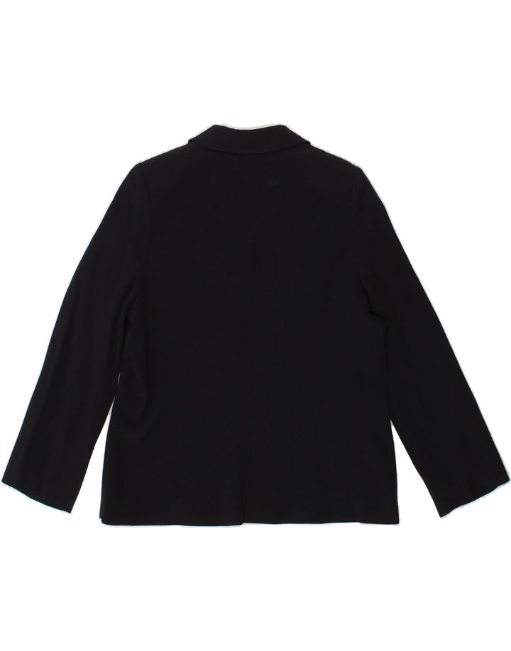 LUISA SPAGNOLI Womens 7 button Blazer Jacket IT 44 Medium Navy Blue Vintage Luisa Spagnoli and Second-Hand Luisa Spagnoli from Messina Hembry 