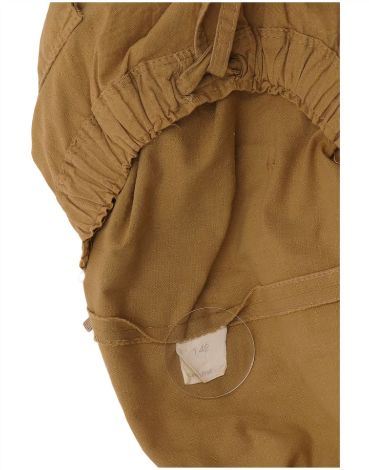 Fustă A-Line Vintage pentru Damă IT 42 Medium Kaki Bumbac