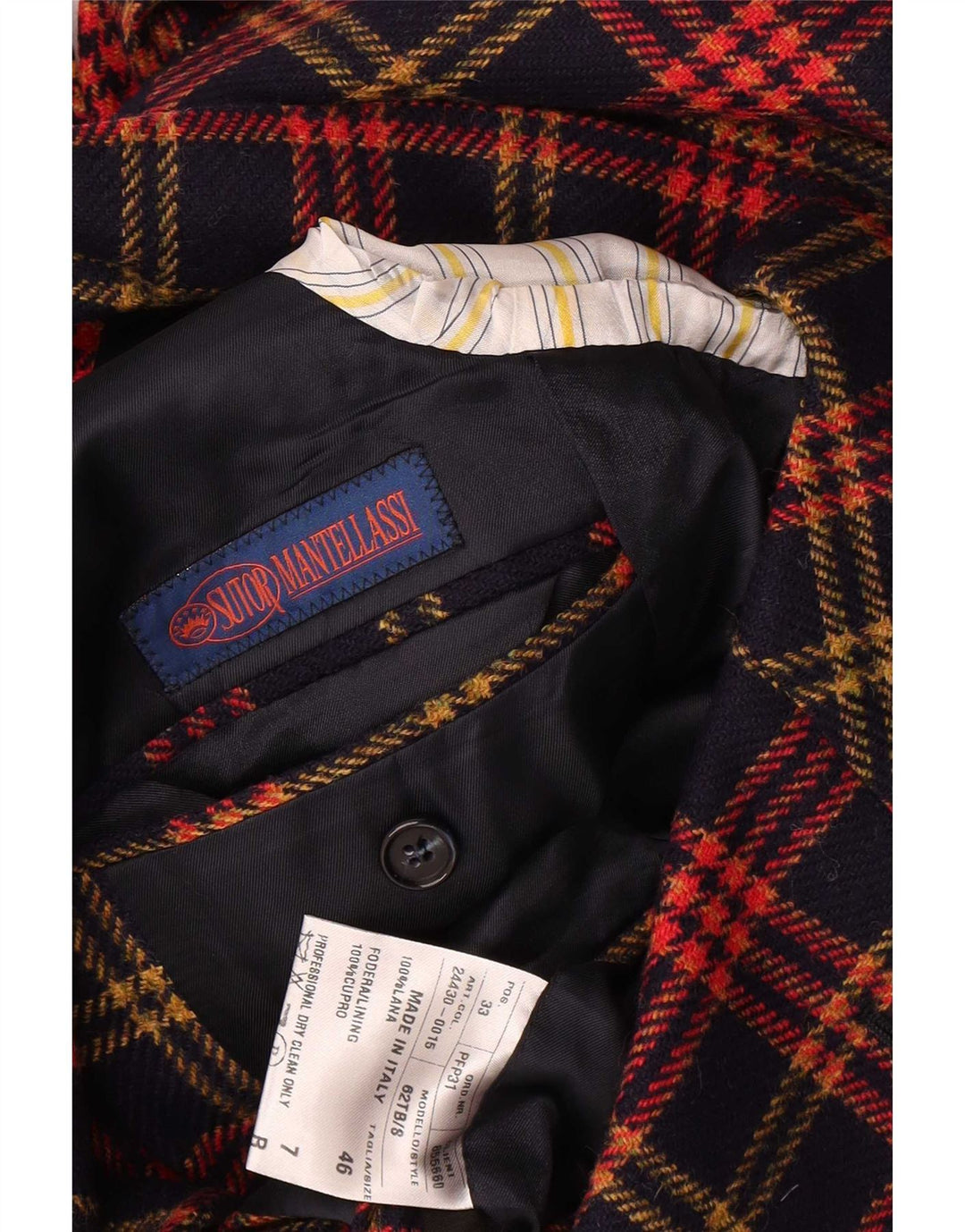Blazer Sutor Mantellassi pentru bărbați, cu 3 nasturi, IT 46 Mic, bleumarin, caroserie