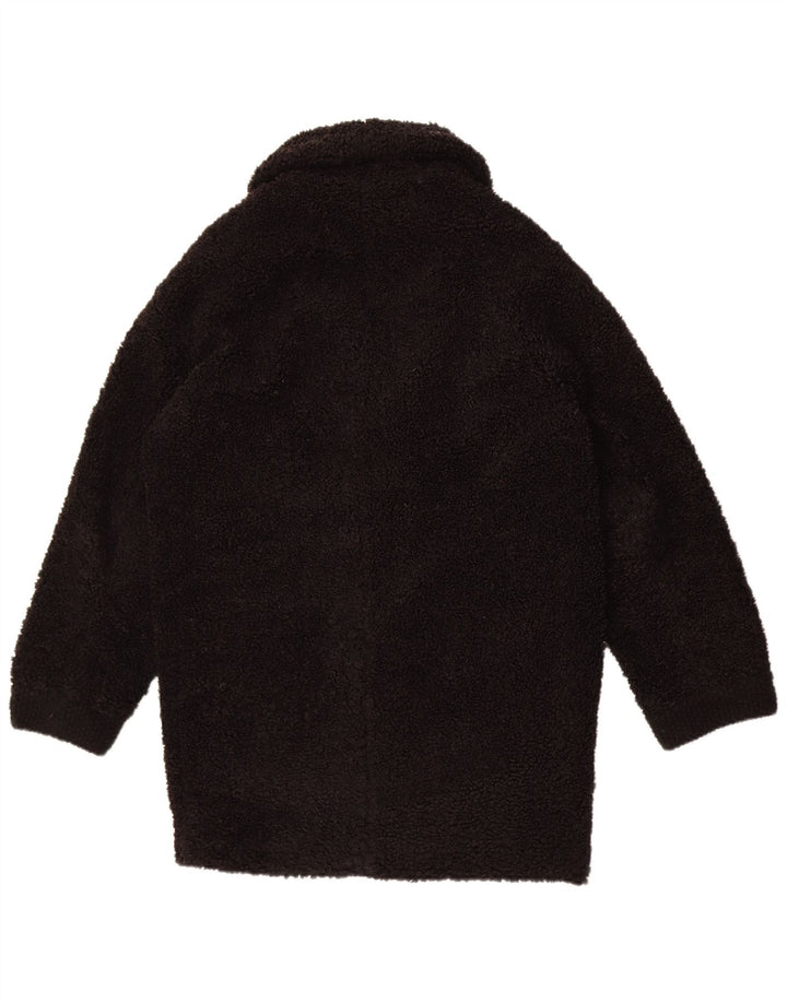 Pardesiu supradimensionat din lână Zara pentru femei UK 6 XS Poliester negru