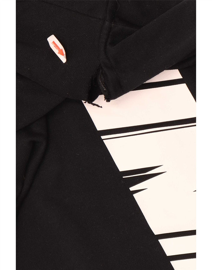 Pulover Nike pentru bărbați Dri Fit Graphic, cu fermoar, poliester mare, negru