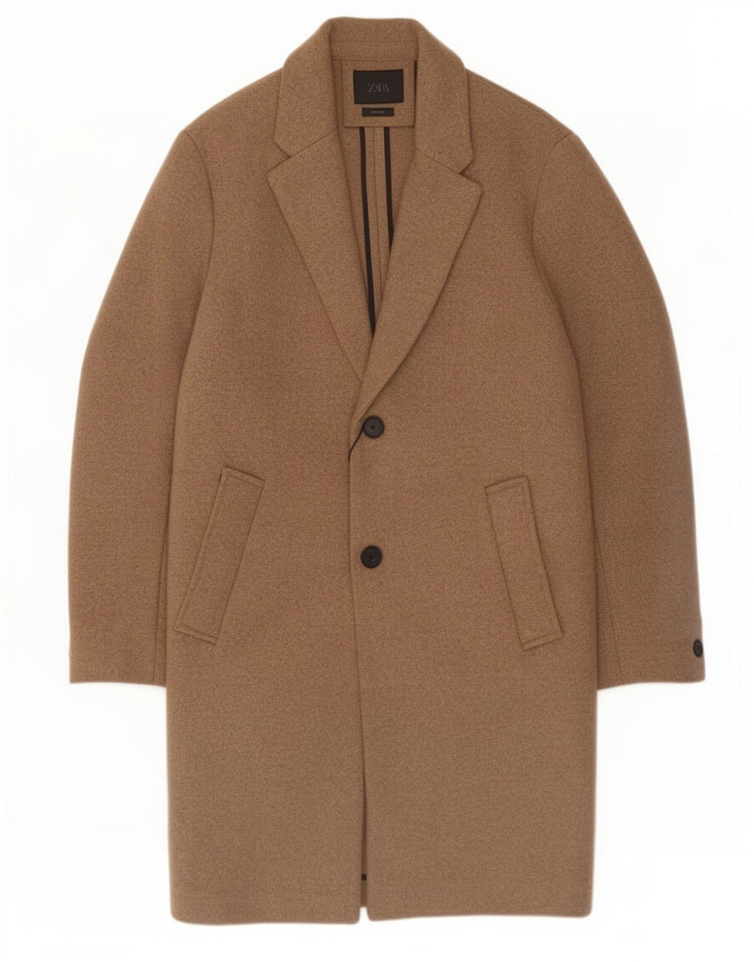 Pardesiu pentru bărbați Zara UK 38 Medium Beige Lână