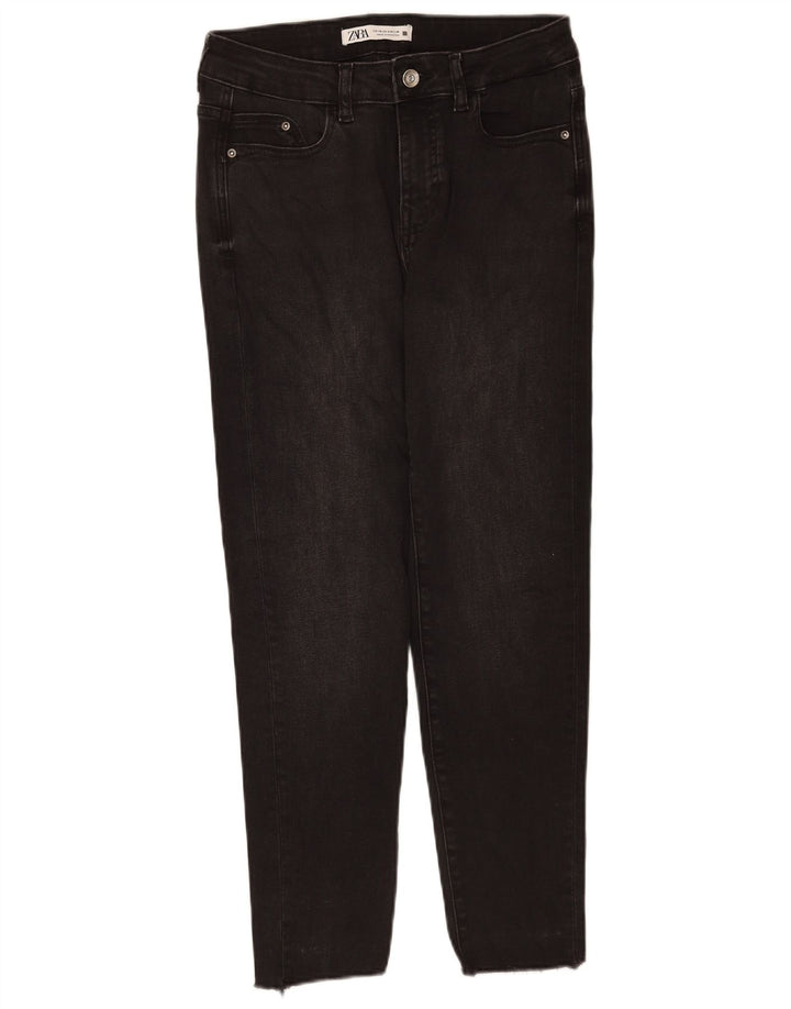 Blugi conici pentru femei Zara EU 40 Medium W30 L26 Negri